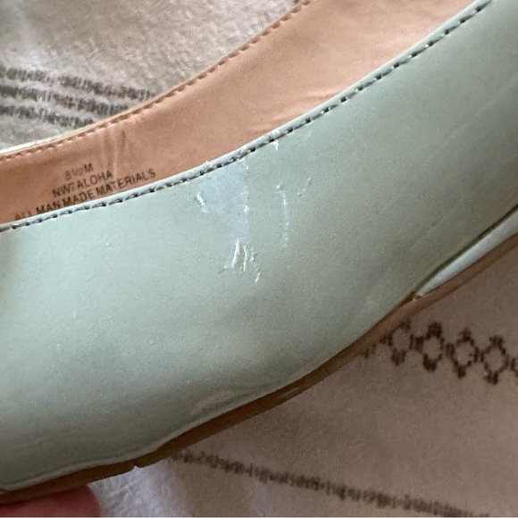 Nine West Women's Mint Peep Toe Flats - Picture 6 of 6